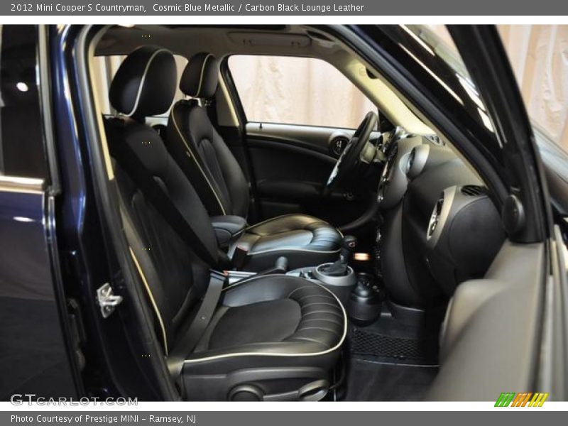 Cosmic Blue Metallic / Carbon Black Lounge Leather 2012 Mini Cooper S Countryman