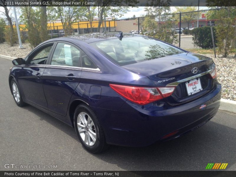 Indigo Blue Pearl / Camel 2011 Hyundai Sonata GLS