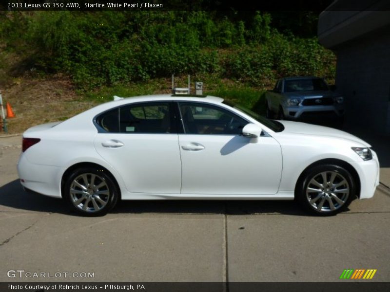 Starfire White Pearl / Flaxen 2013 Lexus GS 350 AWD