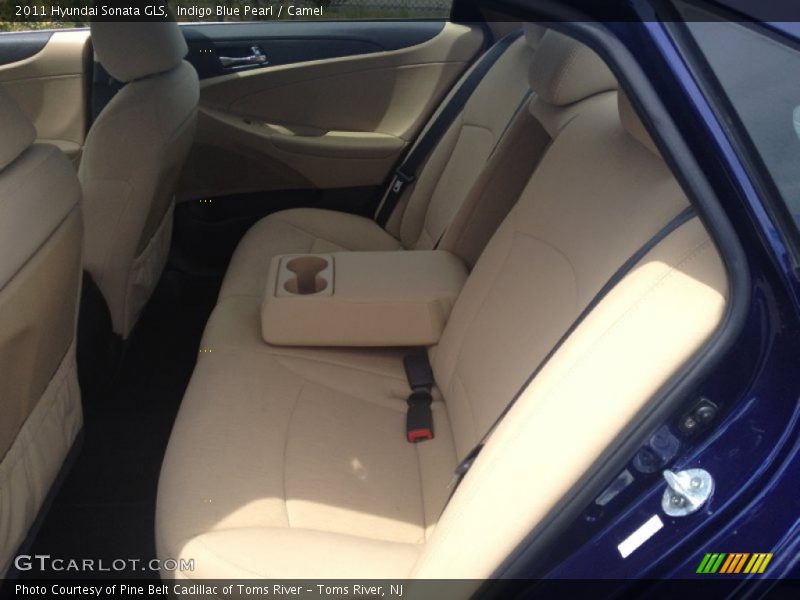 Indigo Blue Pearl / Camel 2011 Hyundai Sonata GLS