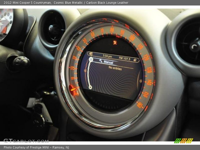 Cosmic Blue Metallic / Carbon Black Lounge Leather 2012 Mini Cooper S Countryman
