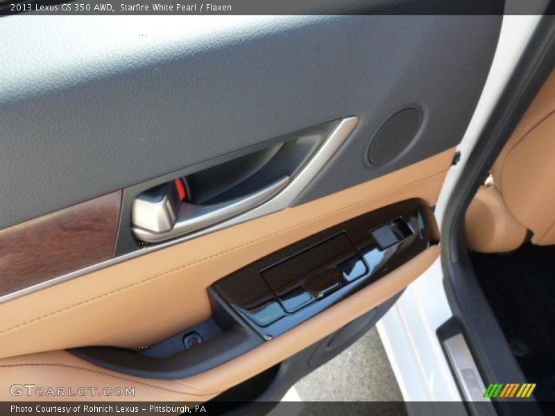 Starfire White Pearl / Flaxen 2013 Lexus GS 350 AWD