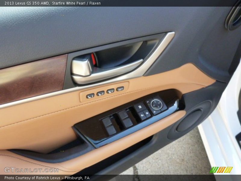 Starfire White Pearl / Flaxen 2013 Lexus GS 350 AWD