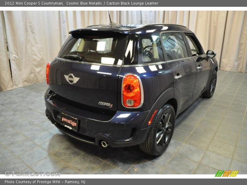 Cosmic Blue Metallic / Carbon Black Lounge Leather 2012 Mini Cooper S Countryman