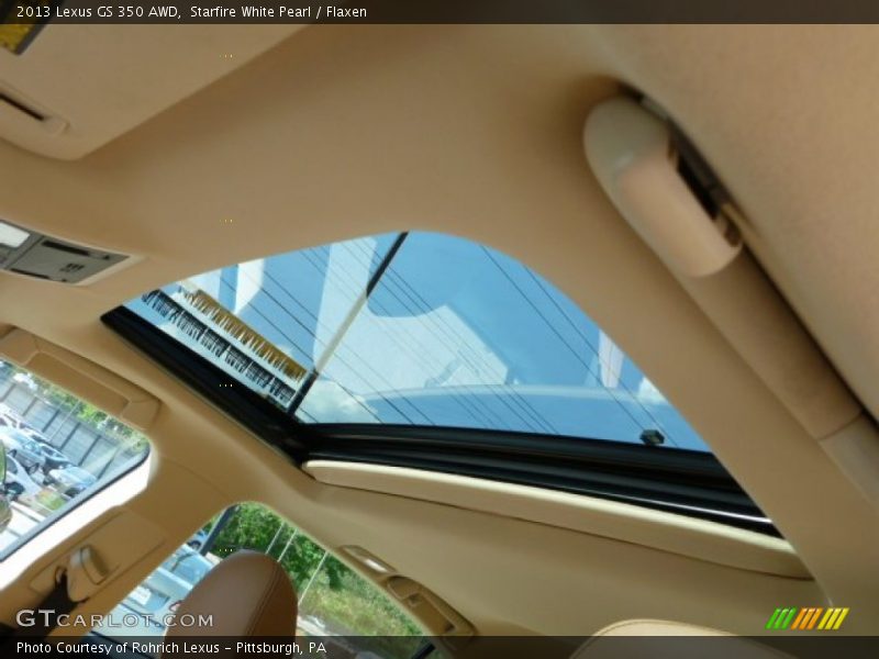 Starfire White Pearl / Flaxen 2013 Lexus GS 350 AWD