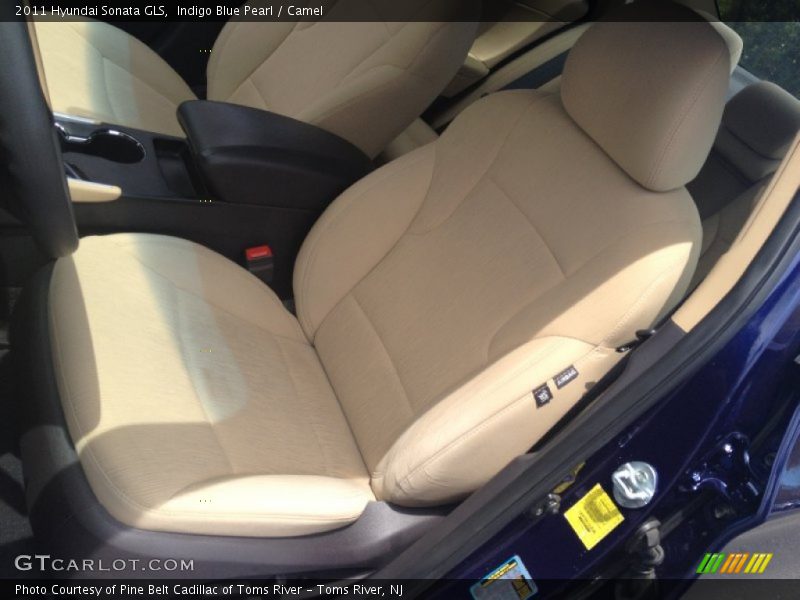 Indigo Blue Pearl / Camel 2011 Hyundai Sonata GLS