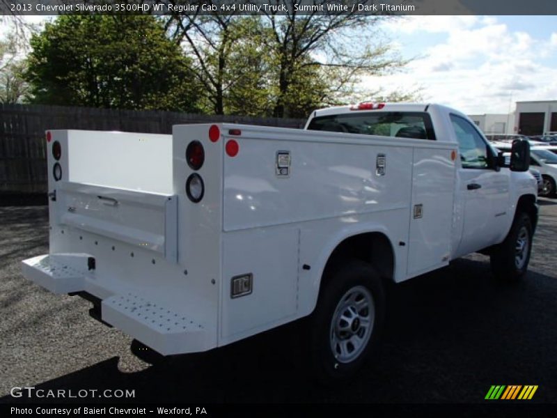 Summit White / Dark Titanium 2013 Chevrolet Silverado 3500HD WT Regular Cab 4x4 Utility Truck