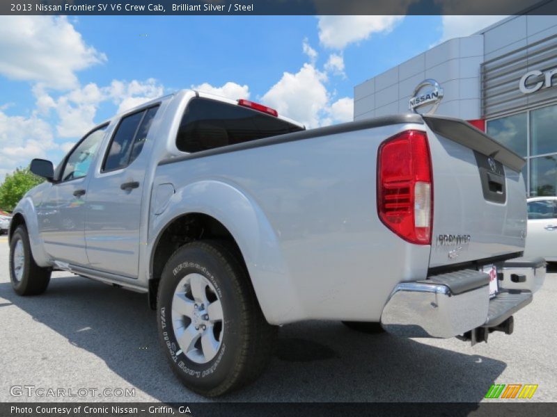 Brilliant Silver / Steel 2013 Nissan Frontier SV V6 Crew Cab
