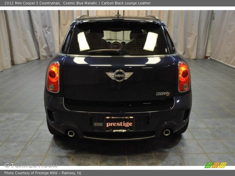 Cosmic Blue Metallic / Carbon Black Lounge Leather 2012 Mini Cooper S Countryman