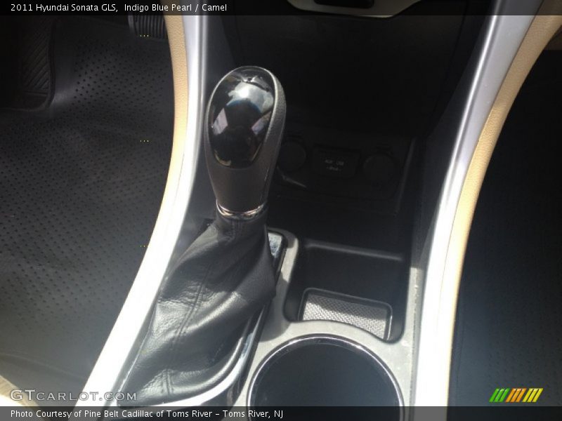 Indigo Blue Pearl / Camel 2011 Hyundai Sonata GLS
