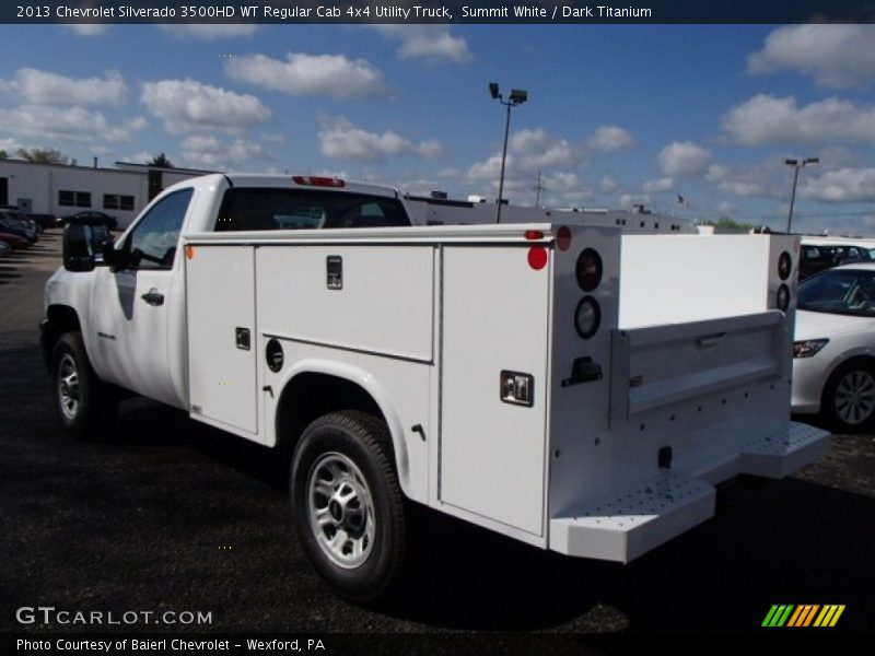 Summit White / Dark Titanium 2013 Chevrolet Silverado 3500HD WT Regular Cab 4x4 Utility Truck