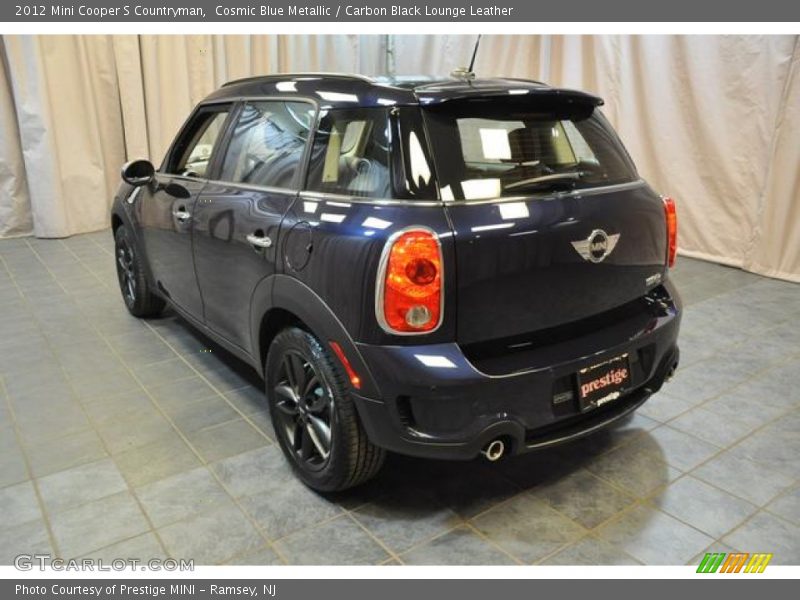 Cosmic Blue Metallic / Carbon Black Lounge Leather 2012 Mini Cooper S Countryman