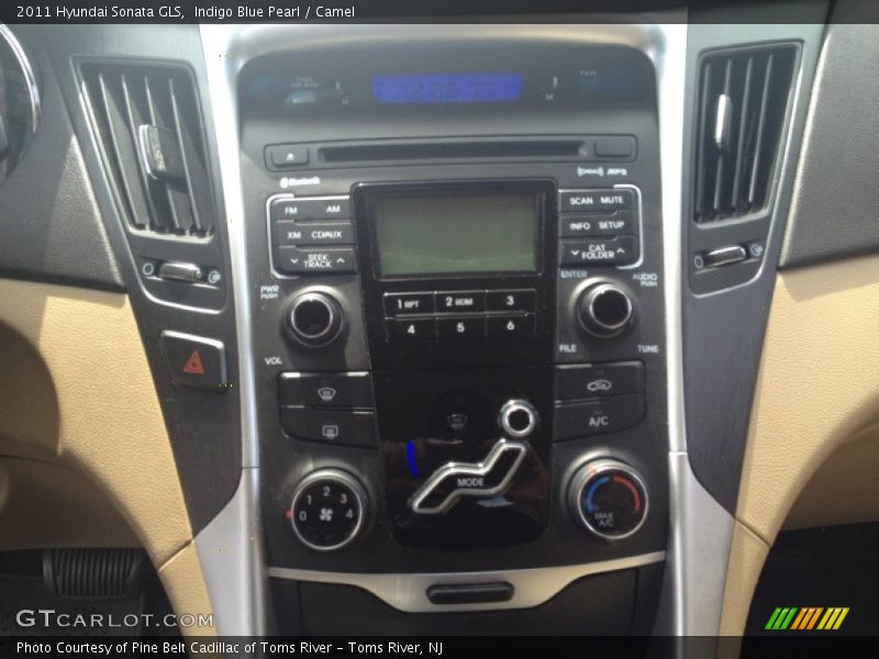 Indigo Blue Pearl / Camel 2011 Hyundai Sonata GLS