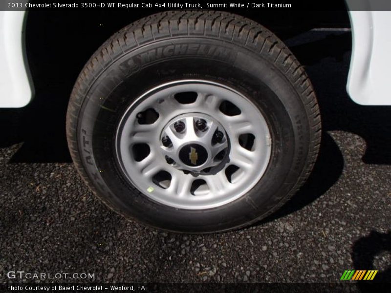 Summit White / Dark Titanium 2013 Chevrolet Silverado 3500HD WT Regular Cab 4x4 Utility Truck