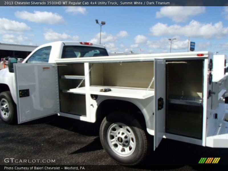 Summit White / Dark Titanium 2013 Chevrolet Silverado 3500HD WT Regular Cab 4x4 Utility Truck