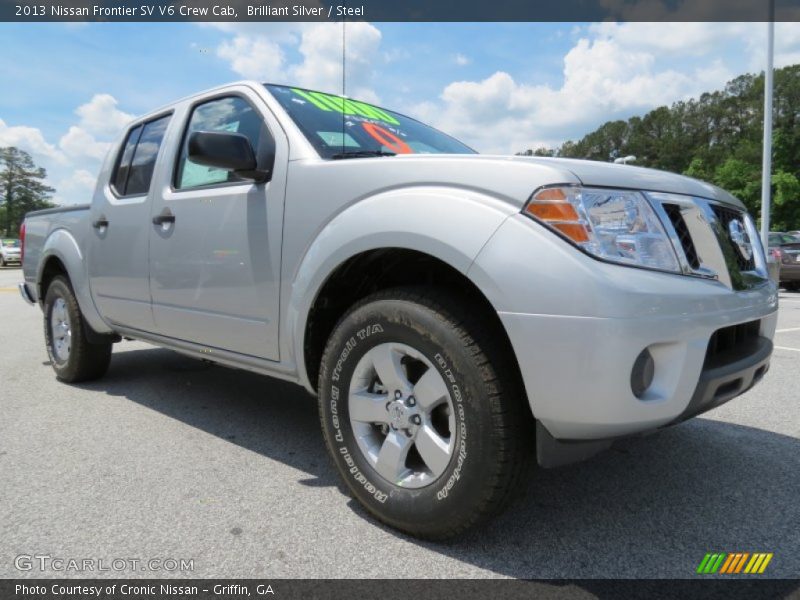 Brilliant Silver / Steel 2013 Nissan Frontier SV V6 Crew Cab