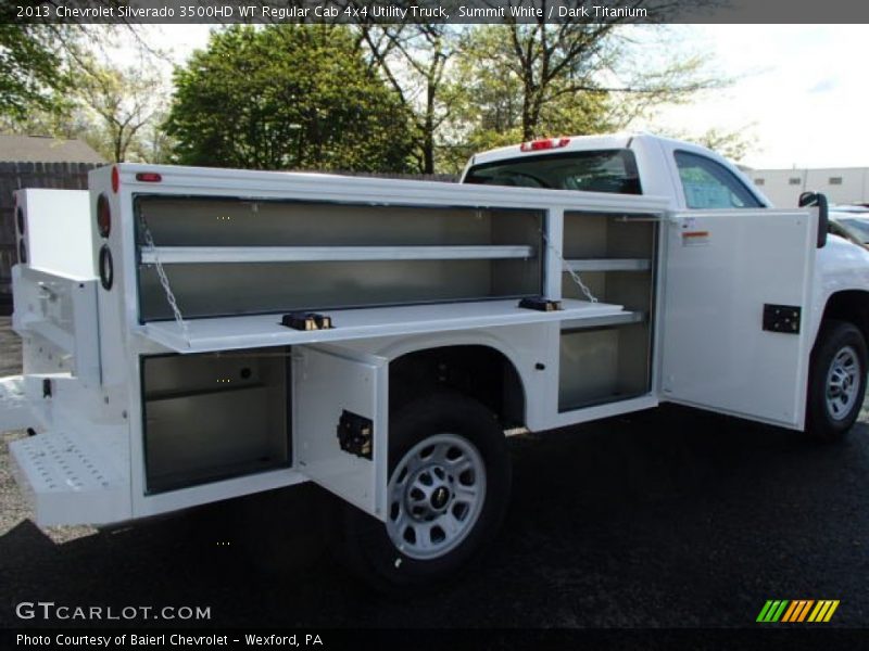 Summit White / Dark Titanium 2013 Chevrolet Silverado 3500HD WT Regular Cab 4x4 Utility Truck