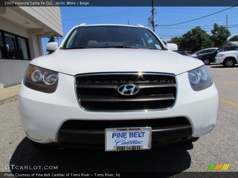 Arctic White / Beige 2007 Hyundai Santa Fe GLS