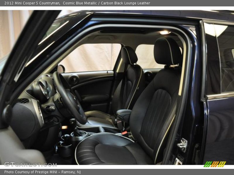 Cosmic Blue Metallic / Carbon Black Lounge Leather 2012 Mini Cooper S Countryman