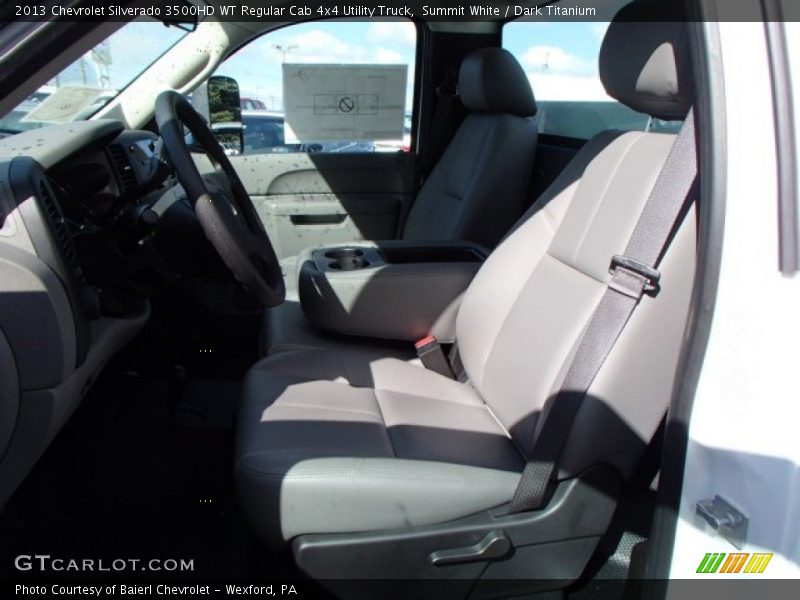 Summit White / Dark Titanium 2013 Chevrolet Silverado 3500HD WT Regular Cab 4x4 Utility Truck