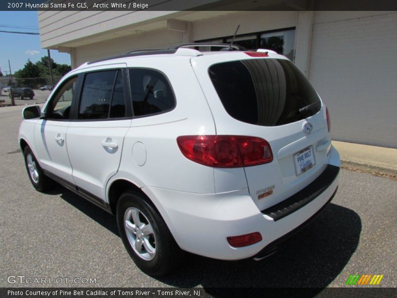Arctic White / Beige 2007 Hyundai Santa Fe GLS