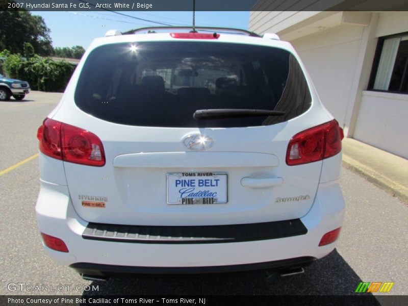 Arctic White / Beige 2007 Hyundai Santa Fe GLS