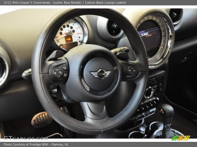 Cosmic Blue Metallic / Carbon Black Lounge Leather 2012 Mini Cooper S Countryman