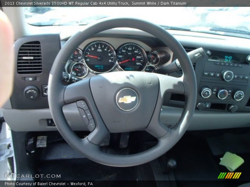 Summit White / Dark Titanium 2013 Chevrolet Silverado 3500HD WT Regular Cab 4x4 Utility Truck