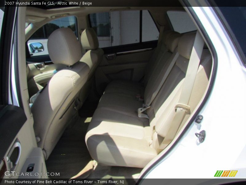 Arctic White / Beige 2007 Hyundai Santa Fe GLS