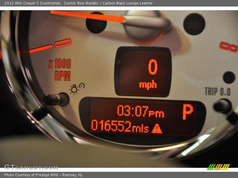 Cosmic Blue Metallic / Carbon Black Lounge Leather 2012 Mini Cooper S Countryman