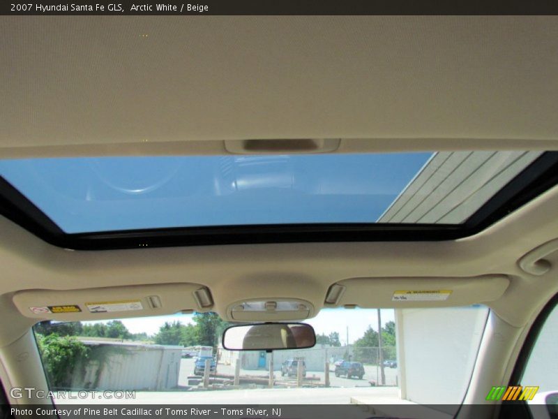 Arctic White / Beige 2007 Hyundai Santa Fe GLS