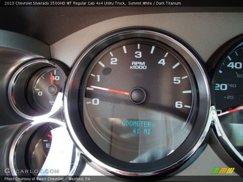 Summit White / Dark Titanium 2013 Chevrolet Silverado 3500HD WT Regular Cab 4x4 Utility Truck