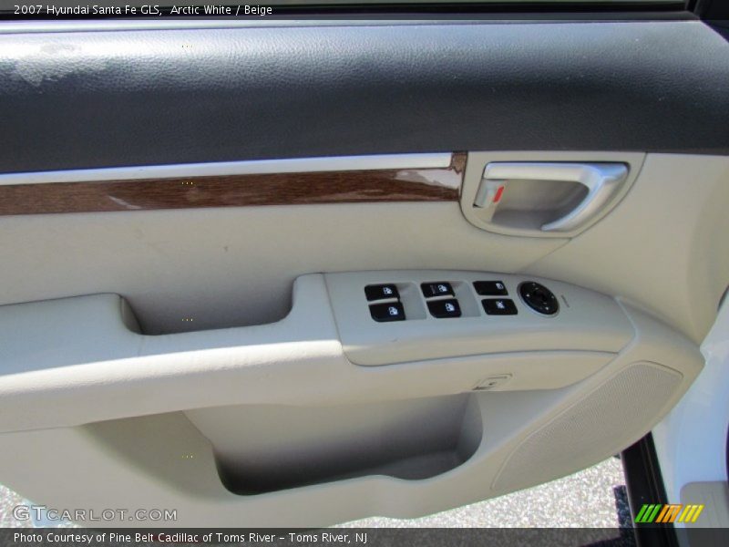 Arctic White / Beige 2007 Hyundai Santa Fe GLS