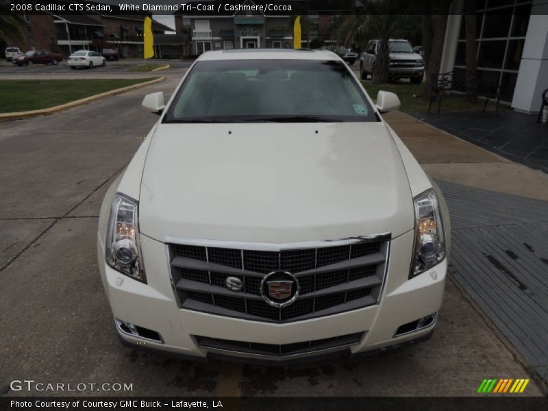 White Diamond Tri-Coat / Cashmere/Cocoa 2008 Cadillac CTS Sedan