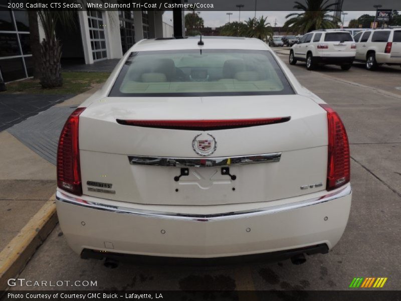 White Diamond Tri-Coat / Cashmere/Cocoa 2008 Cadillac CTS Sedan