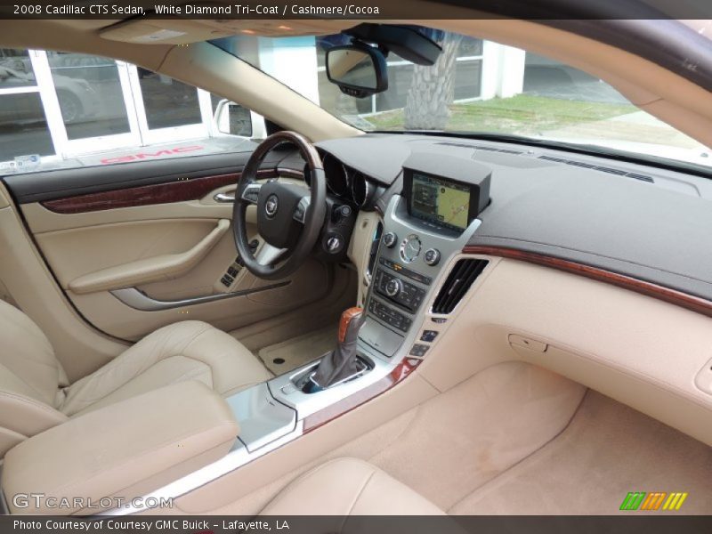 White Diamond Tri-Coat / Cashmere/Cocoa 2008 Cadillac CTS Sedan