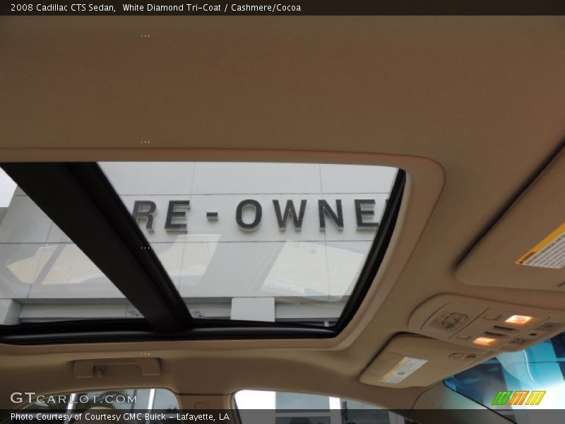 White Diamond Tri-Coat / Cashmere/Cocoa 2008 Cadillac CTS Sedan