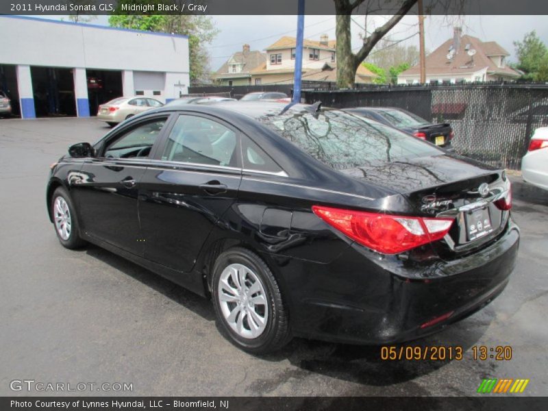 Midnight Black / Gray 2011 Hyundai Sonata GLS