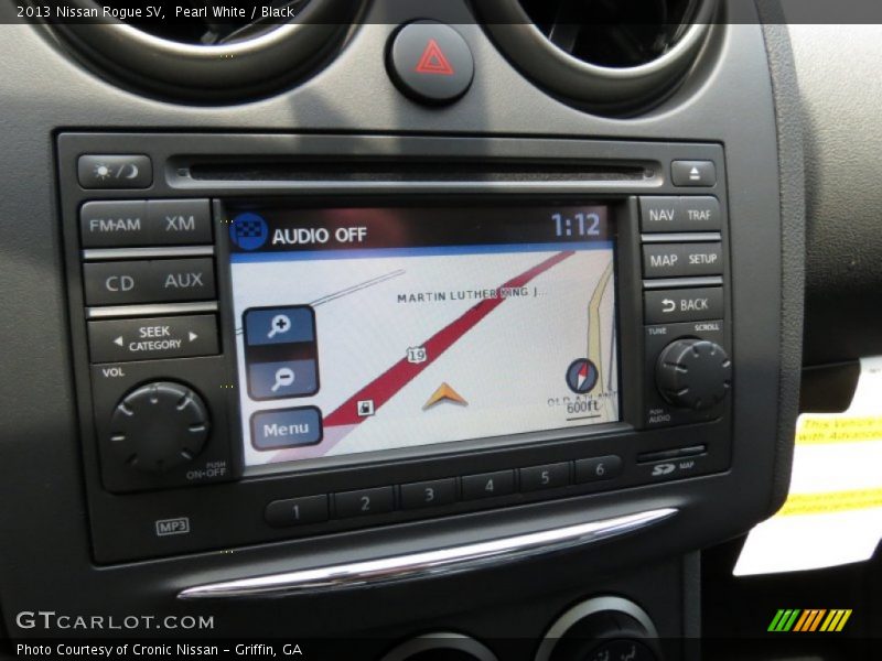 Pearl White / Black 2013 Nissan Rogue SV