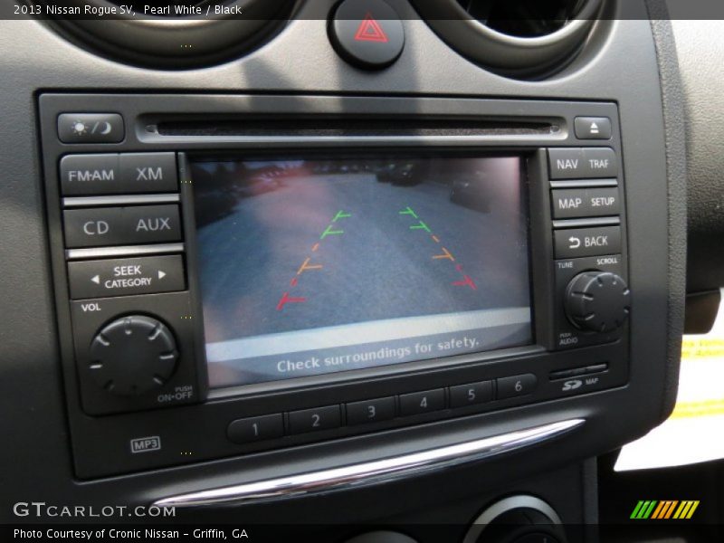 Pearl White / Black 2013 Nissan Rogue SV