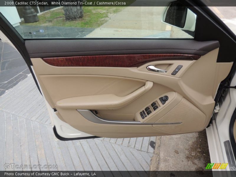 White Diamond Tri-Coat / Cashmere/Cocoa 2008 Cadillac CTS Sedan