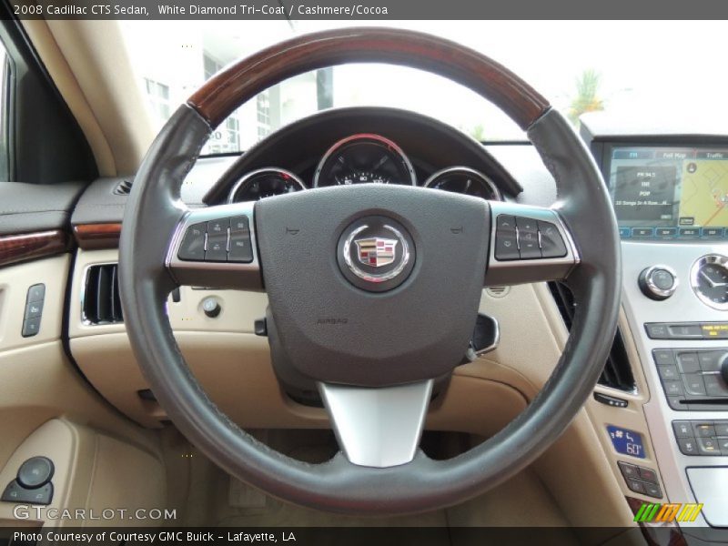 White Diamond Tri-Coat / Cashmere/Cocoa 2008 Cadillac CTS Sedan