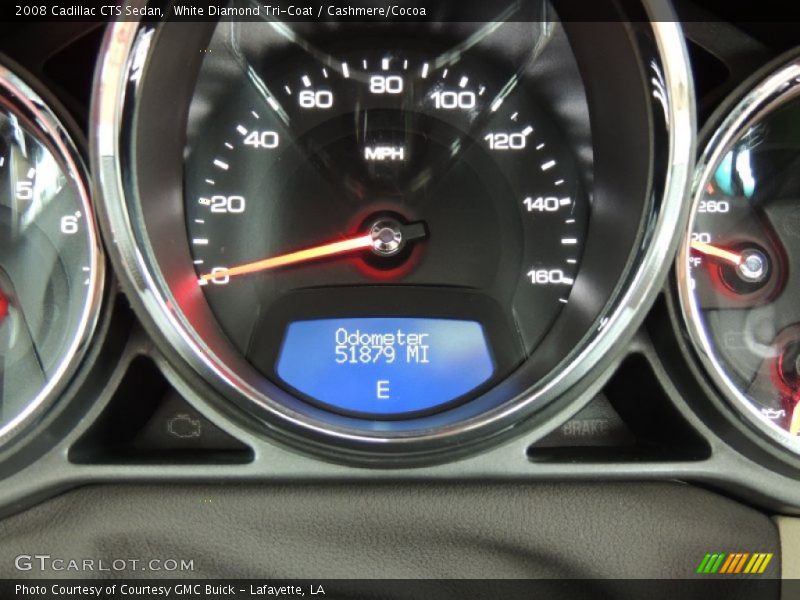 White Diamond Tri-Coat / Cashmere/Cocoa 2008 Cadillac CTS Sedan