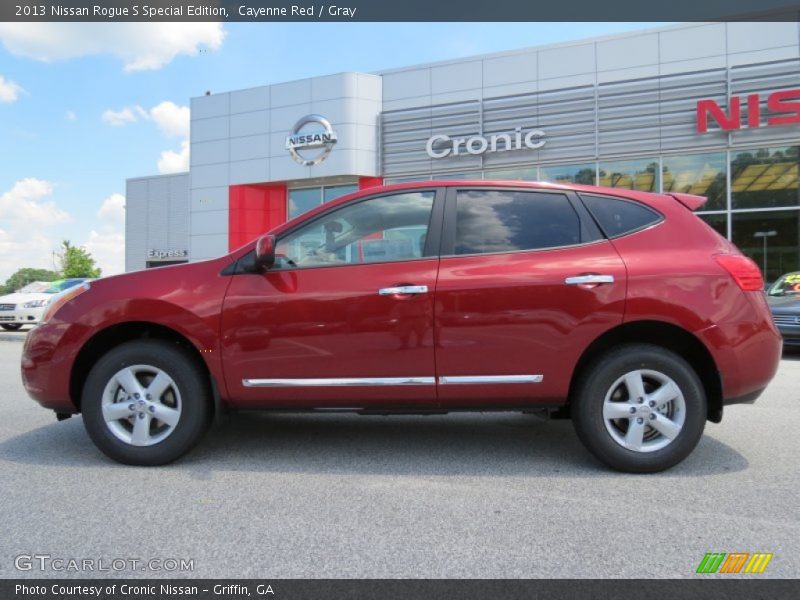 Cayenne Red / Gray 2013 Nissan Rogue S Special Edition