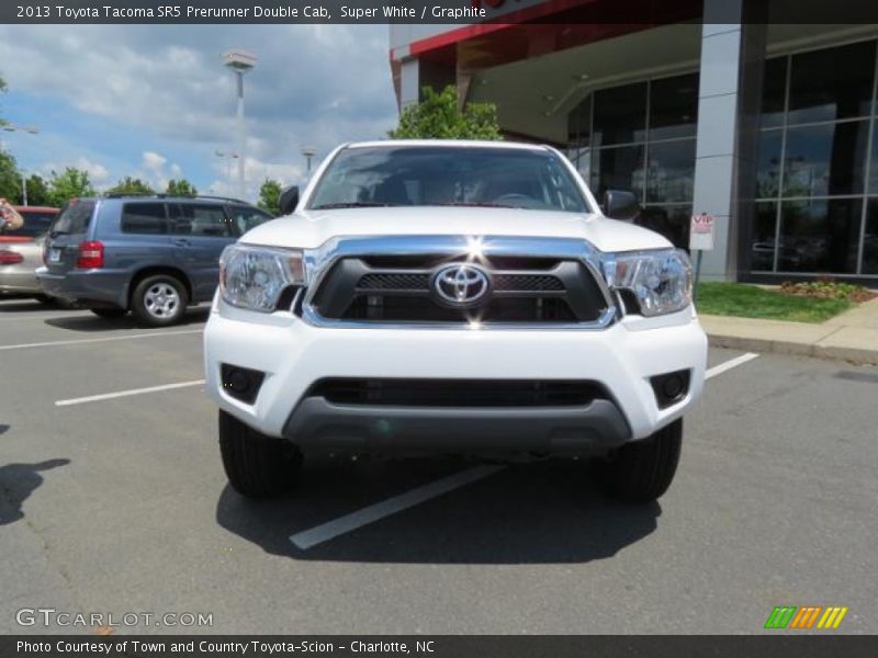 Super White / Graphite 2013 Toyota Tacoma SR5 Prerunner Double Cab