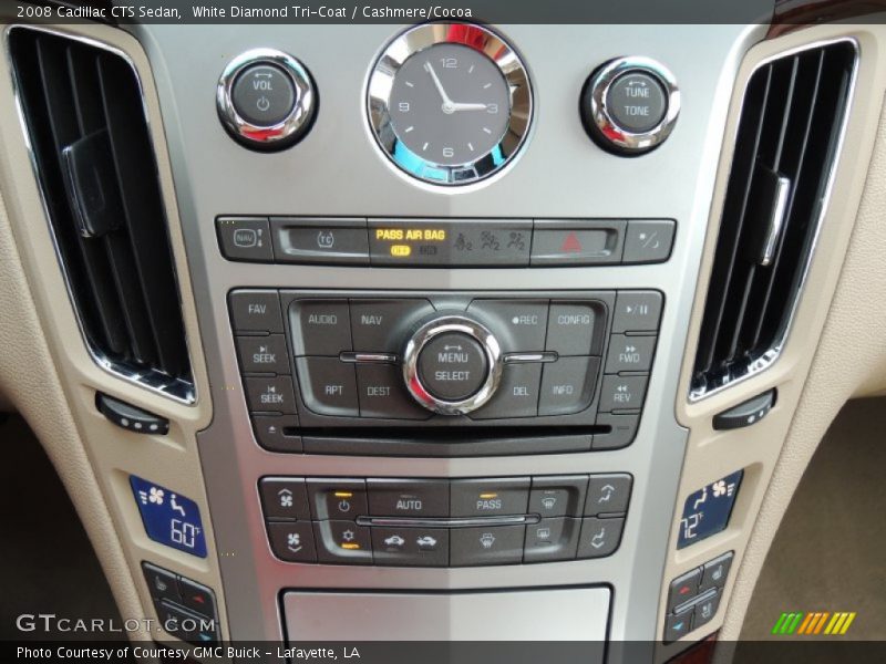 White Diamond Tri-Coat / Cashmere/Cocoa 2008 Cadillac CTS Sedan