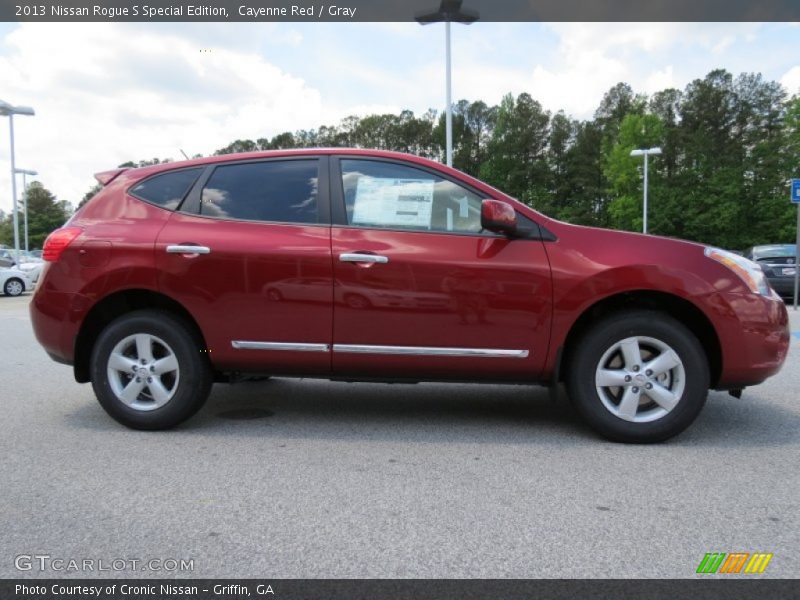 Cayenne Red / Gray 2013 Nissan Rogue S Special Edition