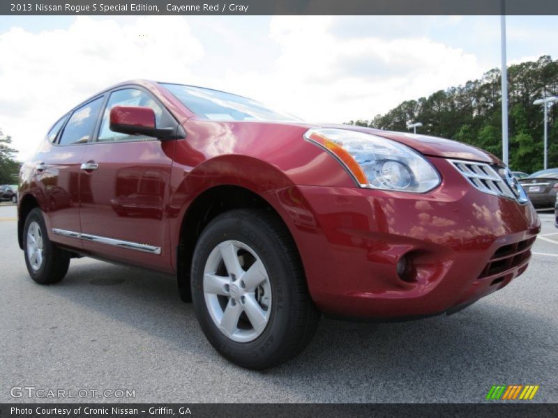 Cayenne Red / Gray 2013 Nissan Rogue S Special Edition