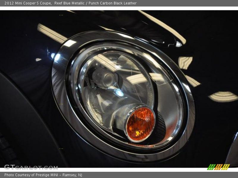 Reef Blue Metallic / Punch Carbon Black Leather 2012 Mini Cooper S Coupe