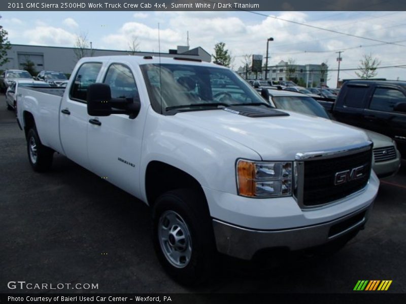 Summit White / Dark Titanium 2011 GMC Sierra 2500HD Work Truck Crew Cab 4x4